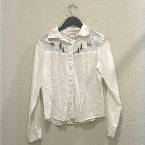 Guess jeans embroided shirt size L. 100% cotton